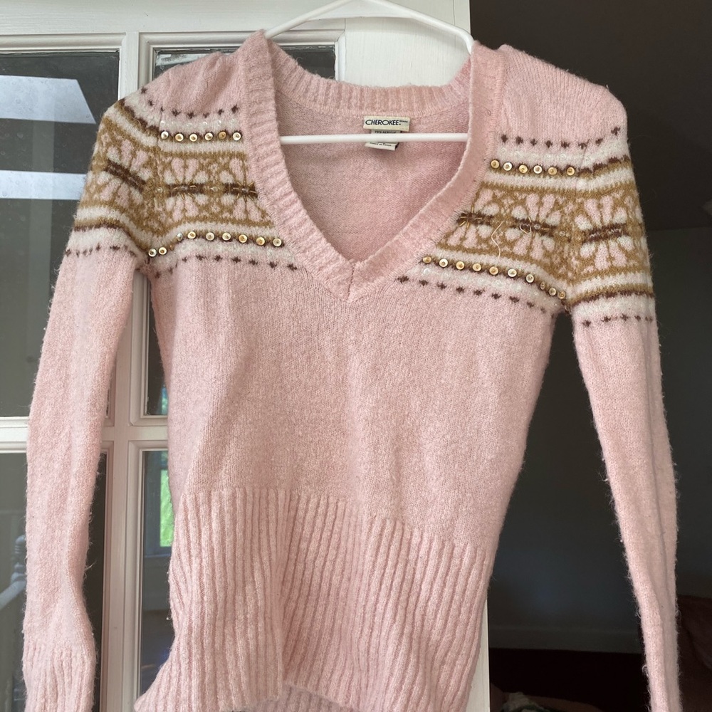 Pink sweater